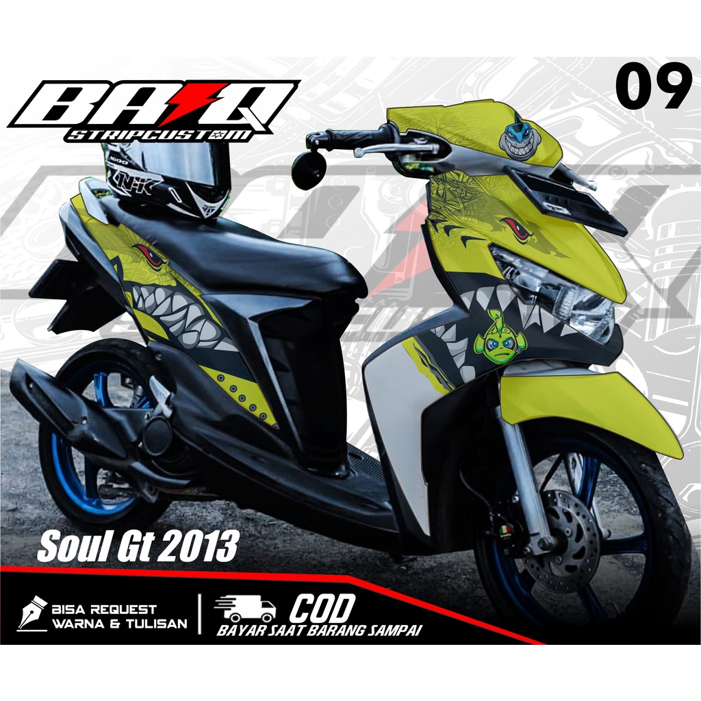 Jual Decal MIO SOUL GT 2013 - Decal Variasi list Yamaha MIO SOUL SHARK