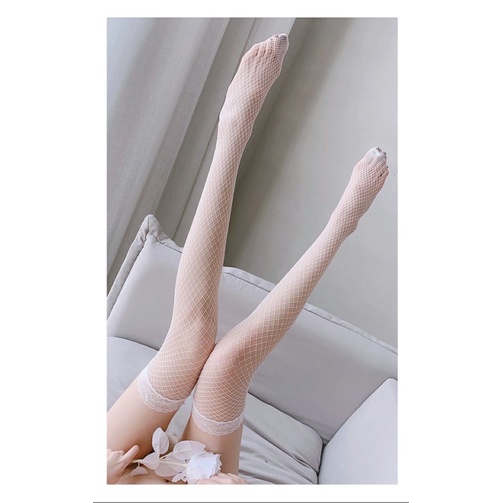 Stocking Sexy Fishnet Jaring Bahan Nilon / Stocking Polos Wanita / Stocking Lingerie collection