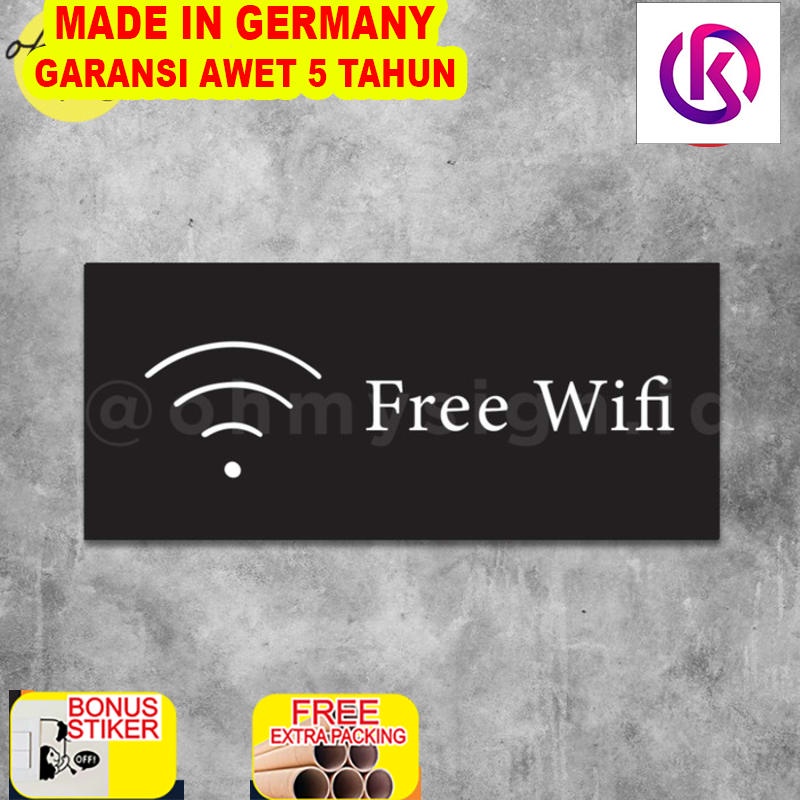 

Terlaris Sign Akrilik Free Wifi Acrylic Sign Board Wifi UV Print