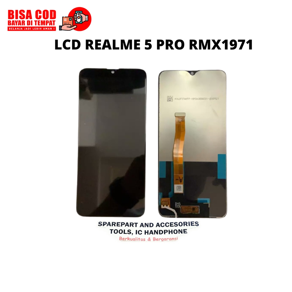 LCD REALME 5 PRO RMX1971 FULLSET ORIGINAL