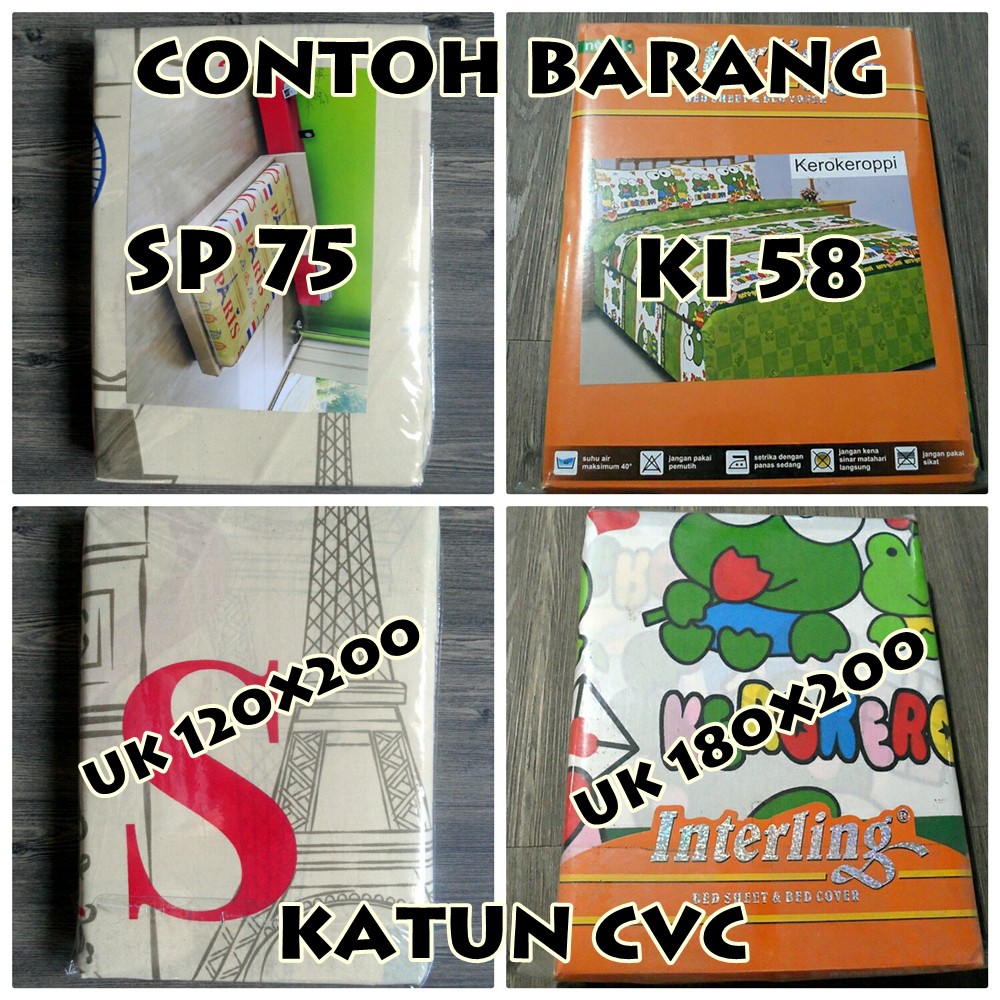 Sprei Katun CVC Interling Uk 180x200 (KI)