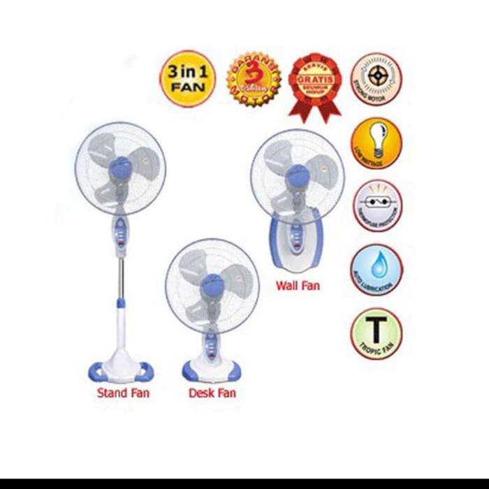 Stand Fan Maspion 3in1 F1624S / Kipas Angin Maspion F 1624S