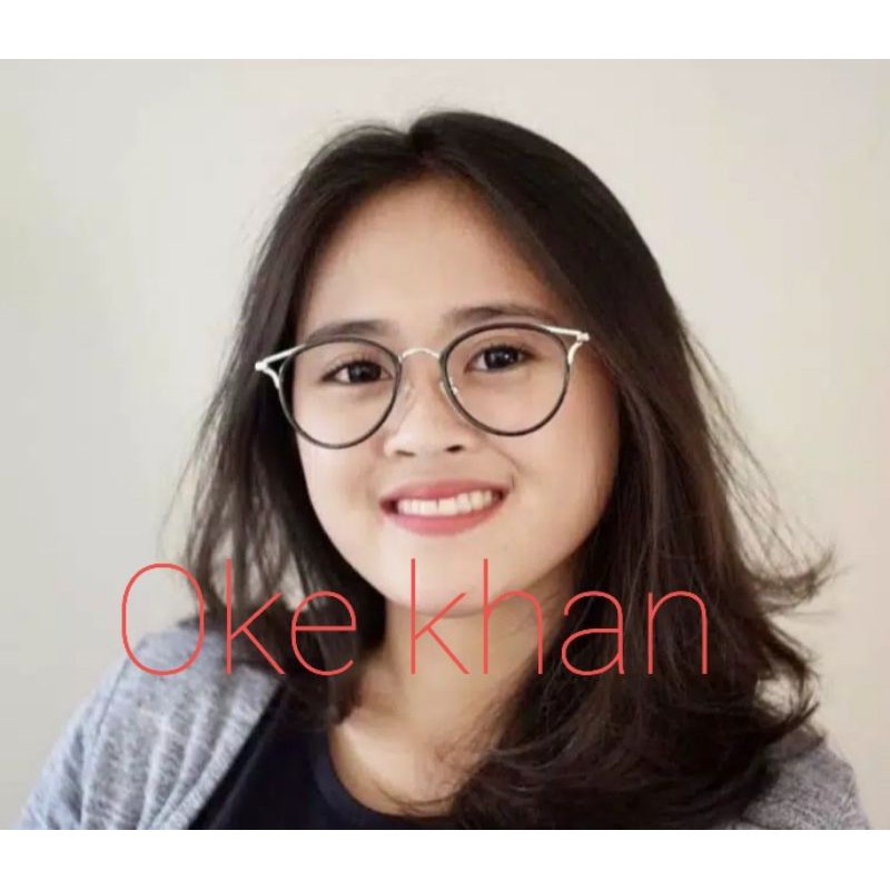 Kacamata Wanita Kekinian Lensa STANDAR OPTIK.photocromic/Blueray