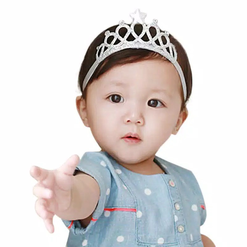 BANDANA BAYI MAHKOTA LUCU TP-37