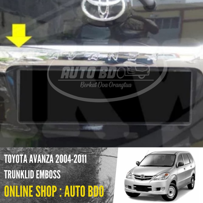 TRUNKLID TRUNK LID AVANZA XENIA VVTI LAMA 2004 - 2011 EMBOS