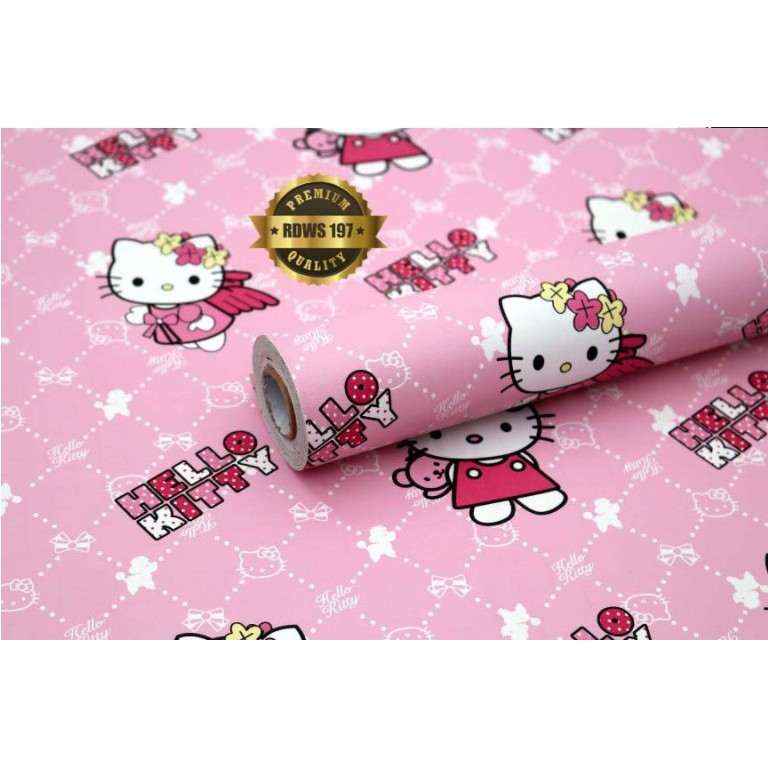 Wallpaper Stiker Hello  Kitty  Dekorasi  kamar anak Hello  