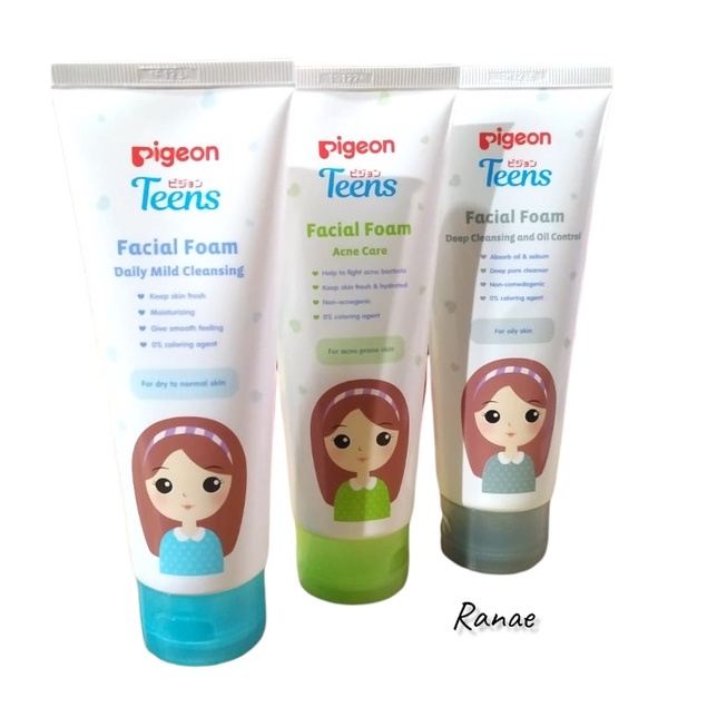 PIGEON Teens Facial Foam 100ML - Sabun Cuci Muka