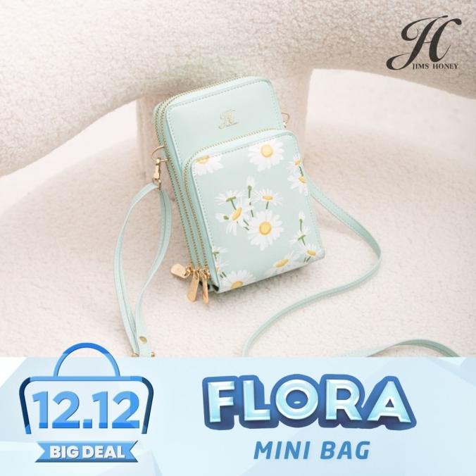 JIMS HONEY FLORA BAG TAS SELEMPANG WANITA - Biru Muda