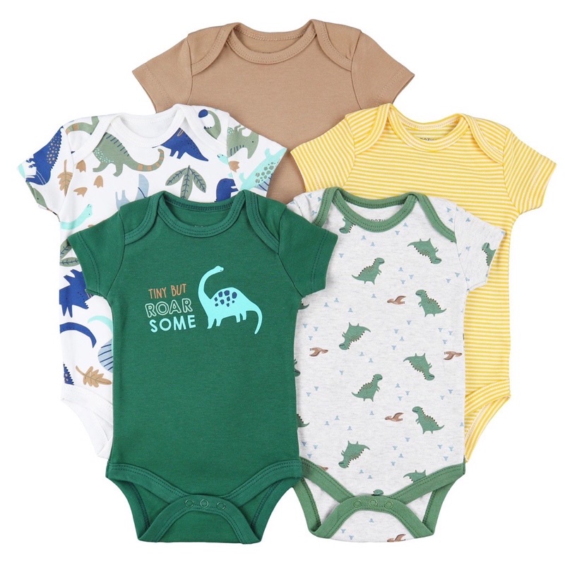 BABY K2 - Bodysuit Baby isi 5 Pcs Motif Tiny But Roar