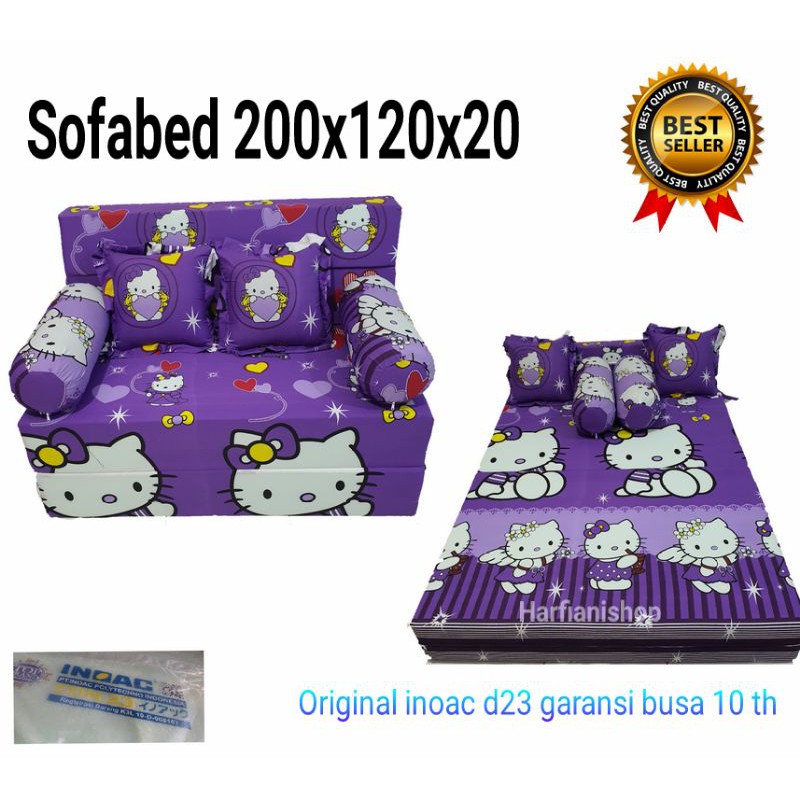 sofabed inoac 120x200x20 original garansi 10 tahun