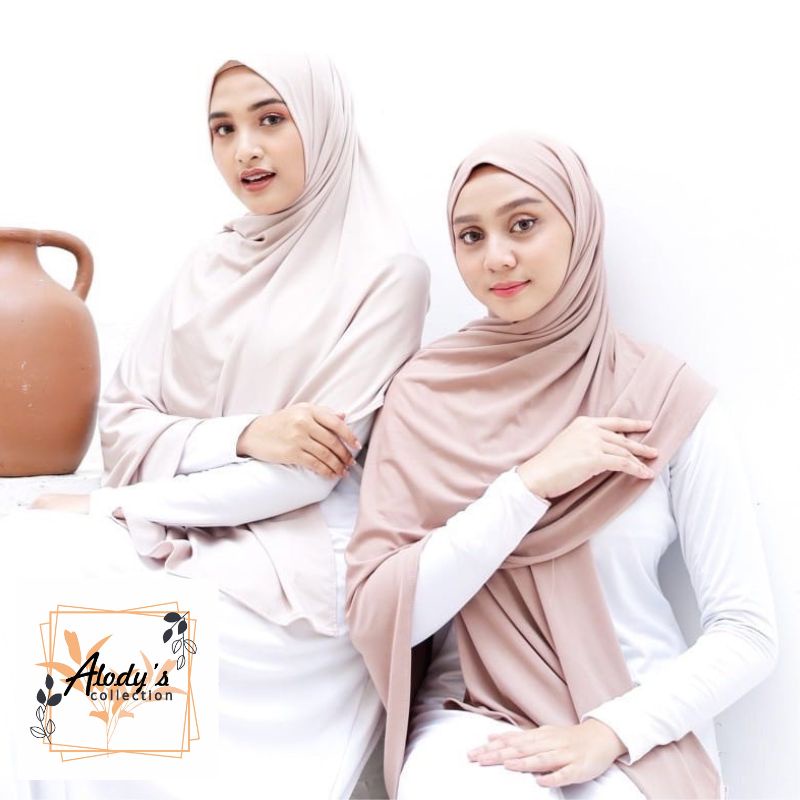 Pashmina Bando Oval Jersey Terbaru Termurah / Alody's Collection