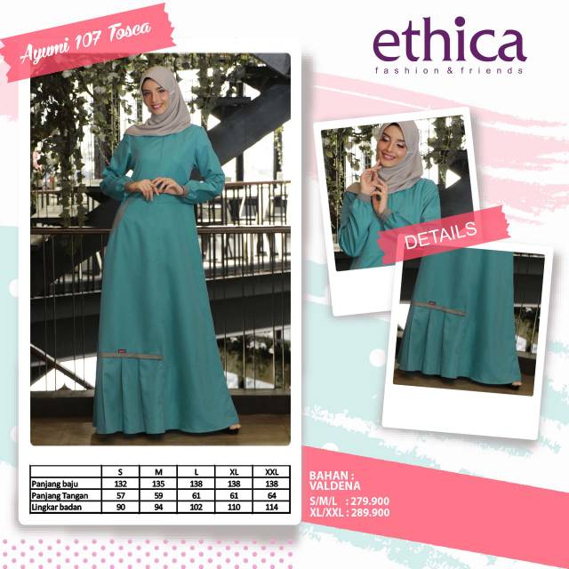 Gamis ethica ayumi 107 tosca