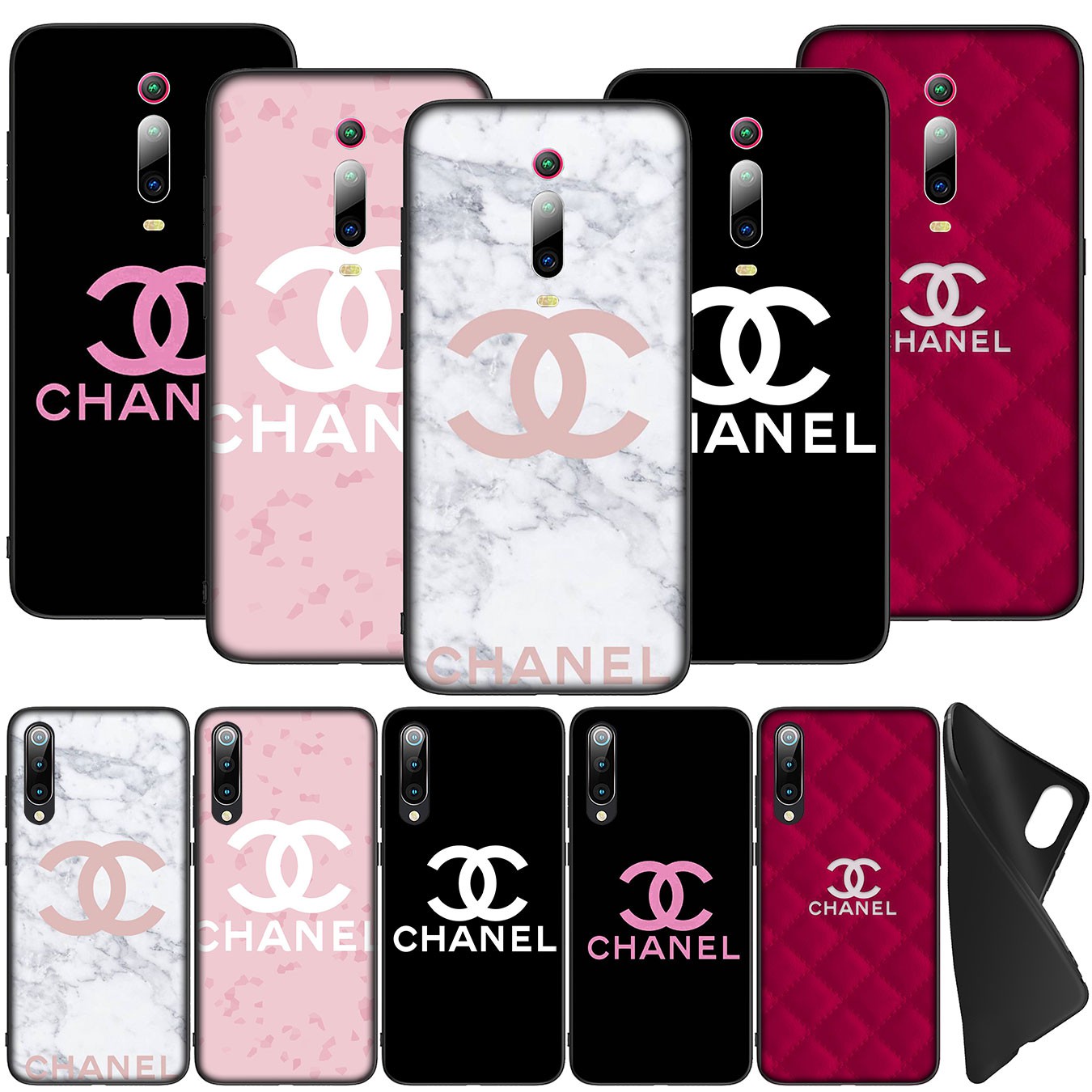 Xiaomi Redmi 6a 8a Note 8t 6 8 Pro Cover Soft Silicone Phone Case Chanel Logo Pink Shopee Indonesia