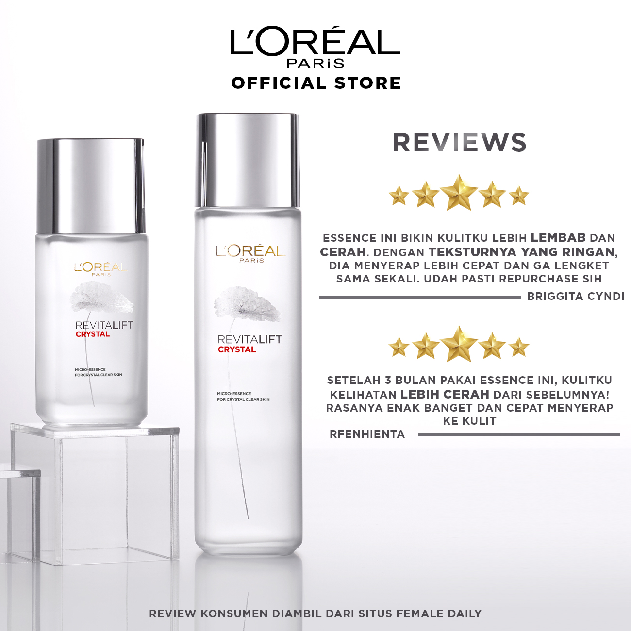 loreal revitalift essence female daily