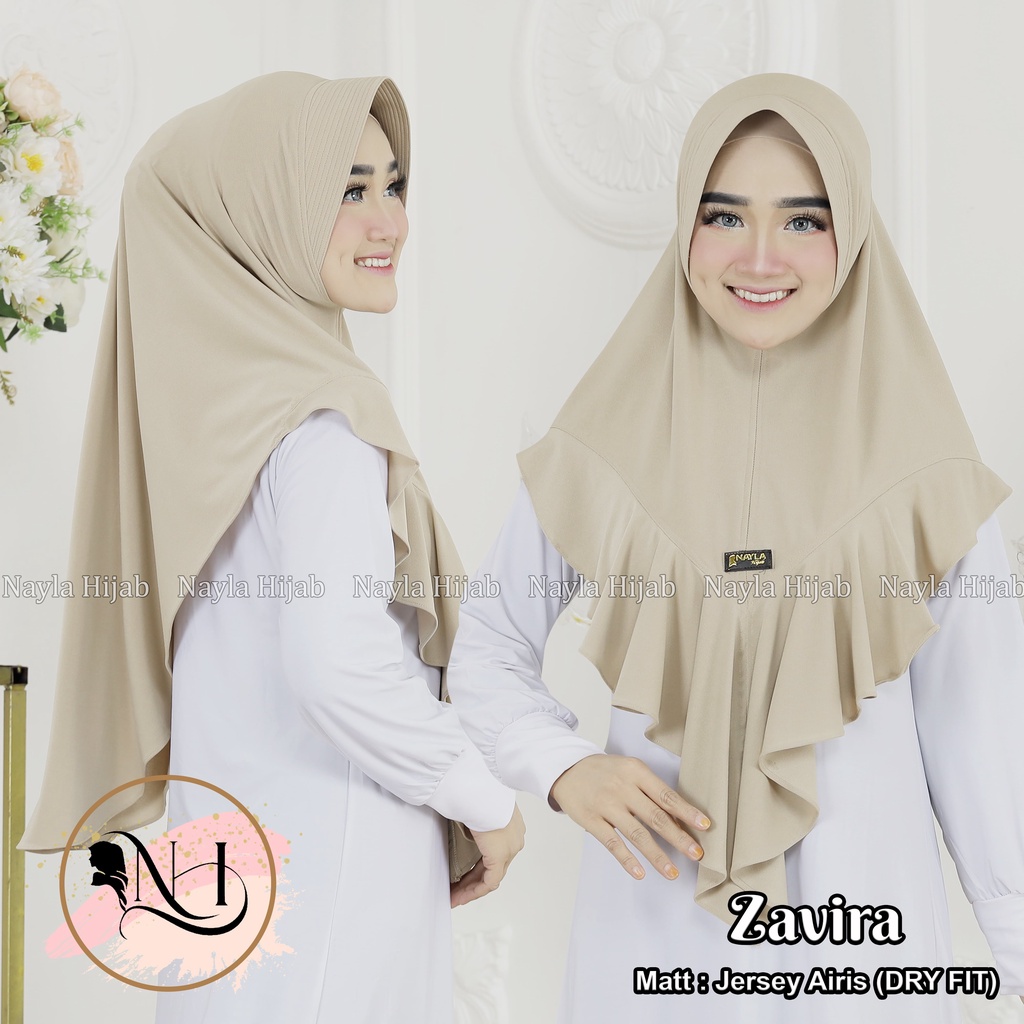 Kerudung Instan Jersey ZAVIRA Hijab Instan Jersey Airis Jilbab Bergo Termurah Nayla Hija'b