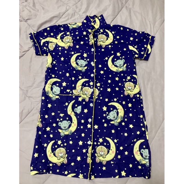 baju tidur daster wanita full kancing depan menyusui busui