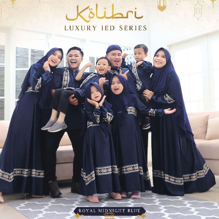 Rekomendasi New Kolibri Luxury Adha Series WNJ | Set Couple Gamis dan Koko Family | Gamis dan Koko S