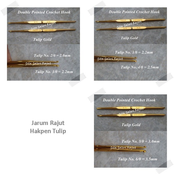 Hakpen Tulip Gold/Jarum Tulip Gold  Grosir