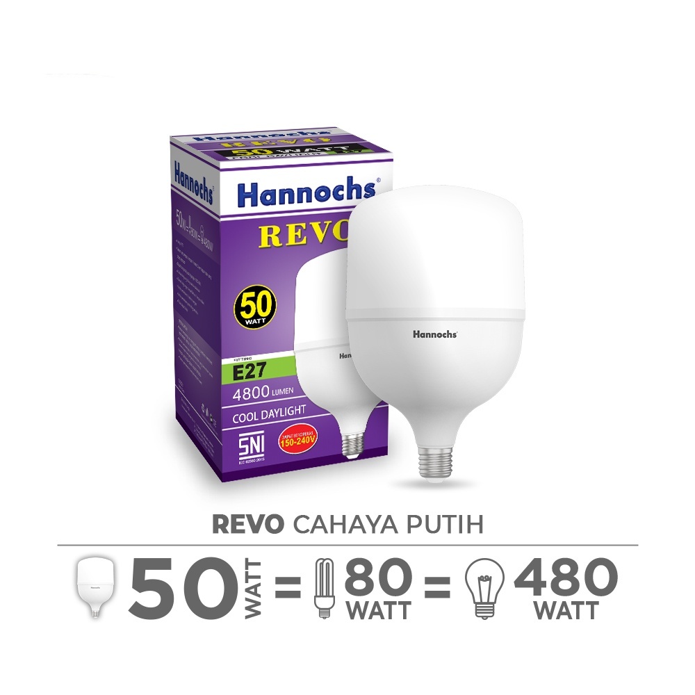 Hannochs Lampu LED Capsule Revo 50 Watt - Cahaya Putih