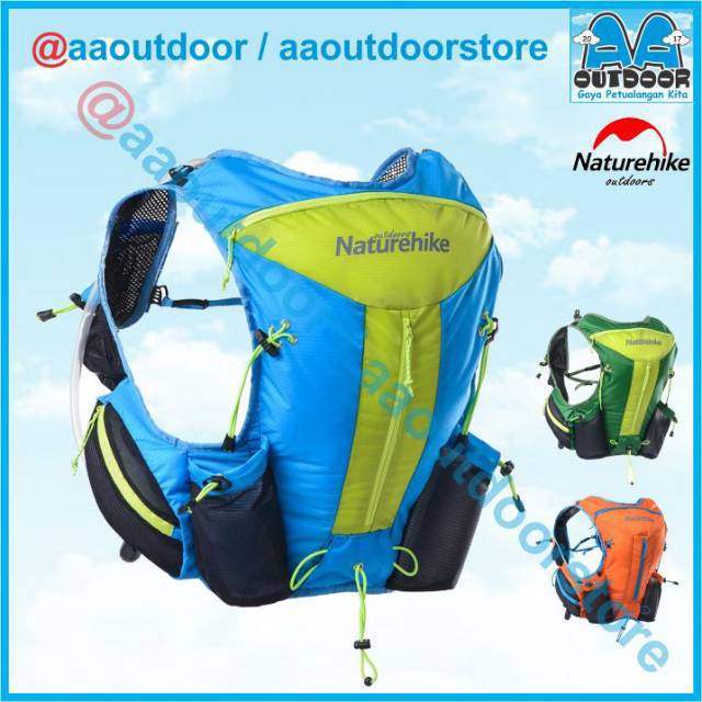 Backpack Running 12 L Naturehike outdoor NH70B067-B trail tas ransel lari gunung