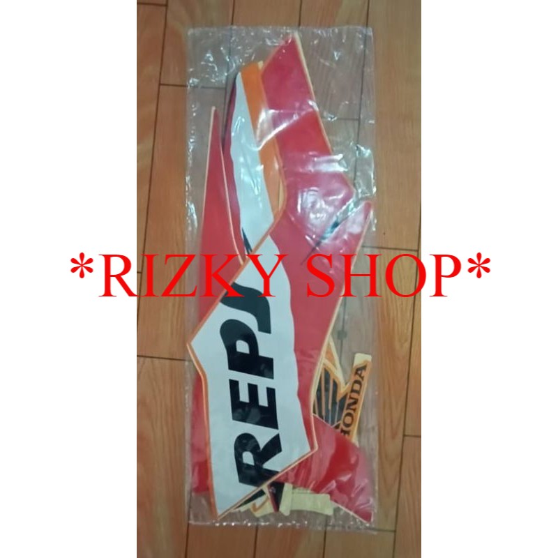 sticker striping Honda Blade Repsol 2009