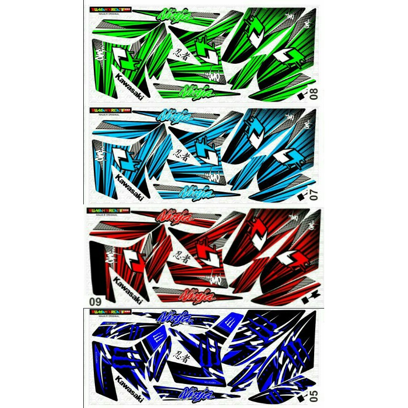 Sticker Striping Variasi Racing Ninja R & Ninja Ss f1229