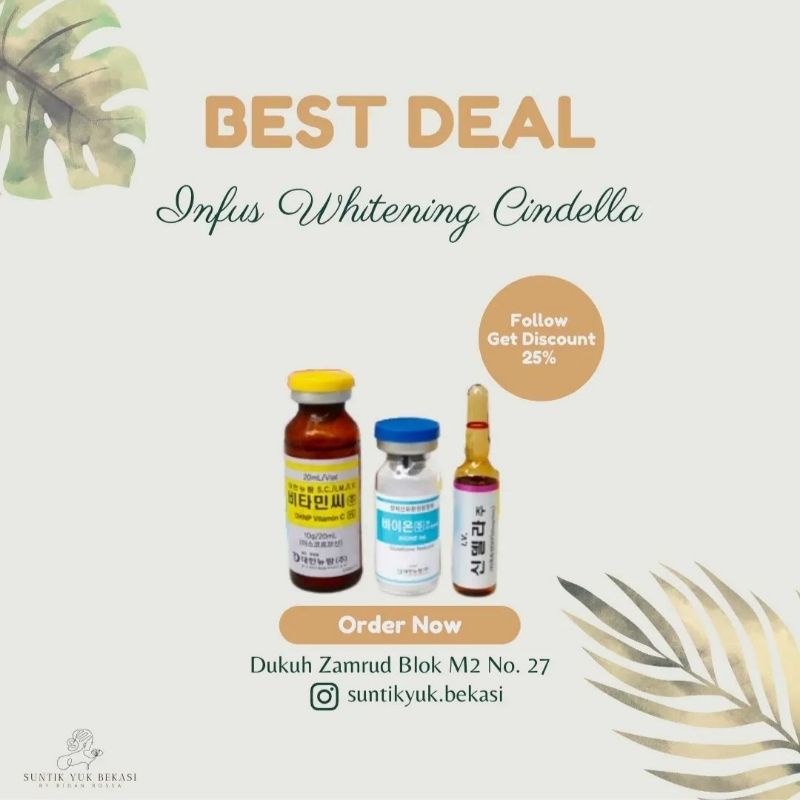 Jasa Infus Whitening Cindella