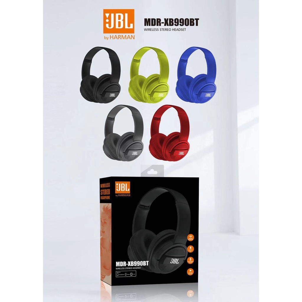 Headphone / Headset Bluetooth Wireless JBL MDR - XB 990 BT EKSTRA BASS