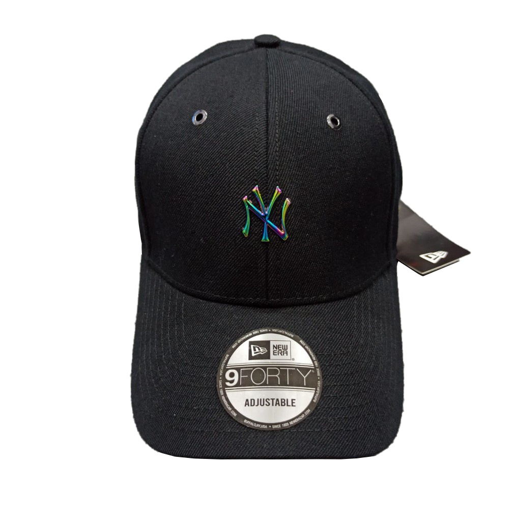 topi ny baseball newyork new york yankees cap import mlb rainbow metal small logo full tag import