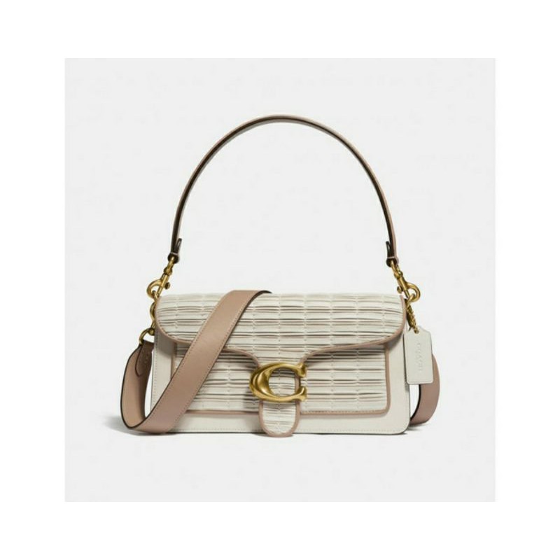 Coach Tabby Shoulder Bag 26 With Pleating Chalk