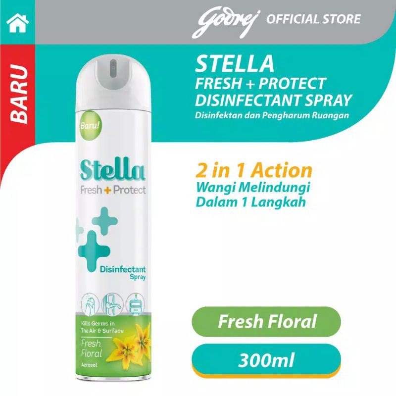 STELLA FRESH &amp; PROTECT AEROSOL FRESH FLORAL 300 ML