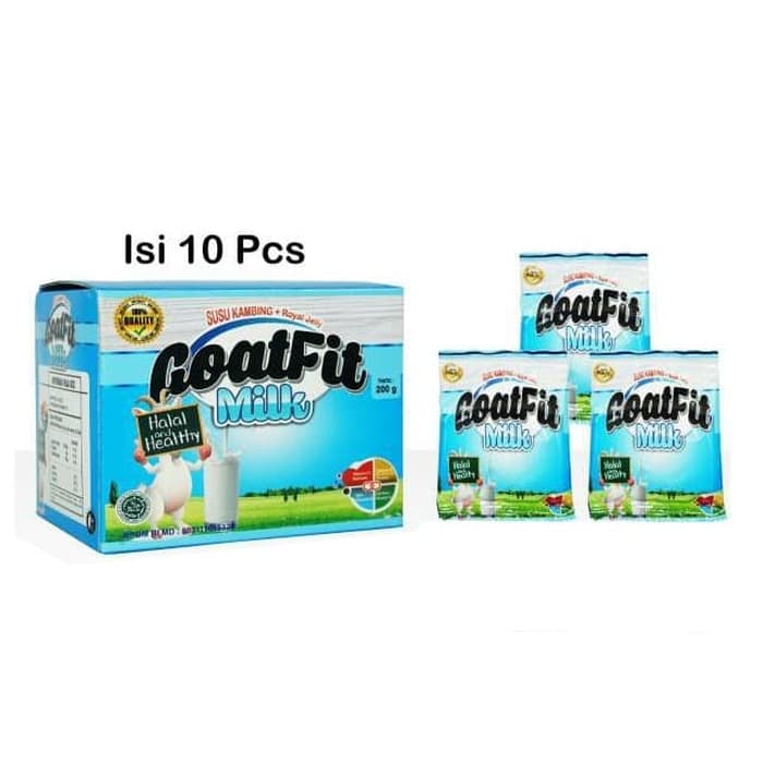

Susu Kambing Etawa plus royal jelly Goatfit Milk 10 SACHET