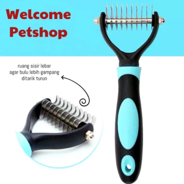 Sisir untuk Anjing &amp; Kucing Grooming Penarik Bulu / Sisir Anjing / Sisir Kucing