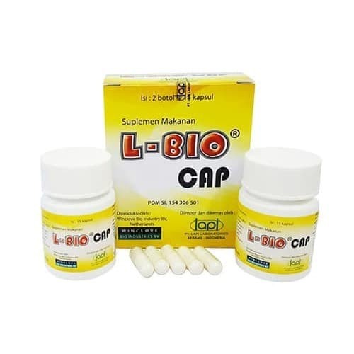L Bio Cap Box Isi 2 Botol @ 15 Kapsul lbio