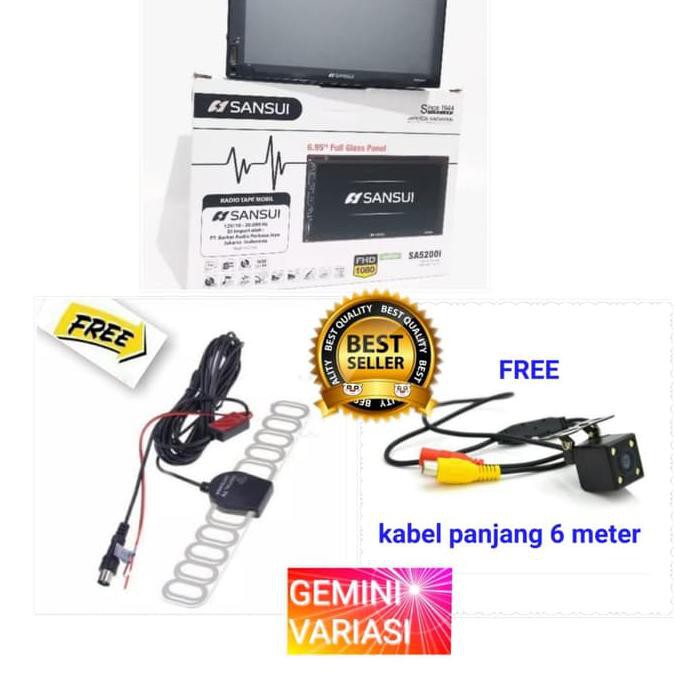 doubledin headunit Sansui SA-5200i/5201i/5202i mobil rush