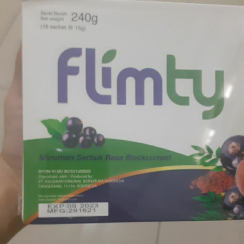 Flimty Fiber Herbal Detox Usus Berat Badan Halal BPOM Original