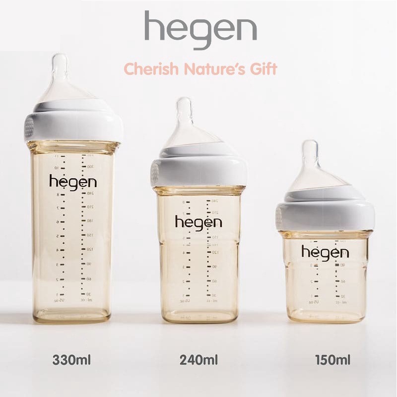 Hegen Feeding Bottle PPSU - Botol Susu Bayi Hegen All Varian 150ml - 240ml &amp; 330ml