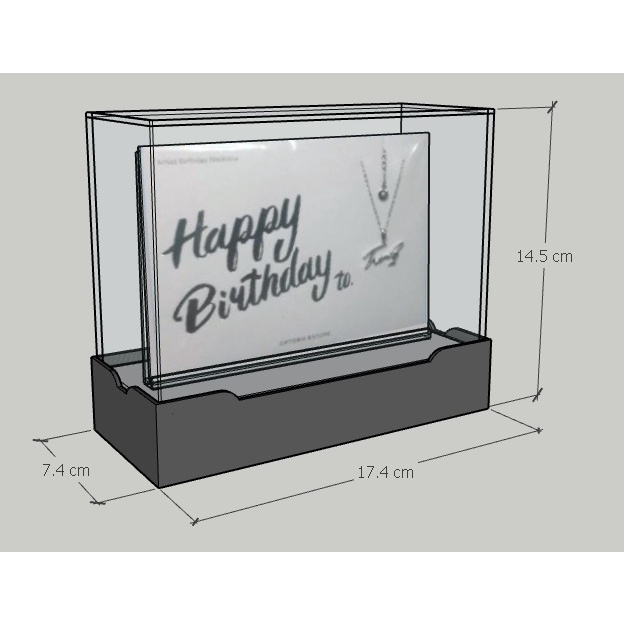 [BOX ACCESSORIES] BOX ACRYLIC KALUNG / TEMPAT PERHIASAN AKRILIK