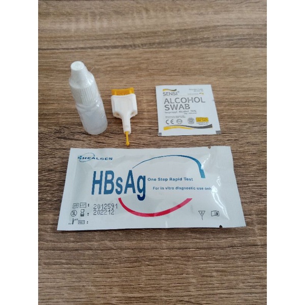 Rapid Test Cassette HBsAg tes Hepatitis B tes card mandiri Healgen