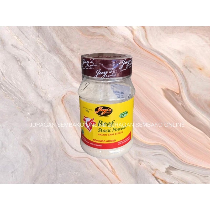 (JSO) jay's BEEF STOCK POWDER 150 gr NON MSG / KALDU SAPI BUBUK / PENYEDAP RASA