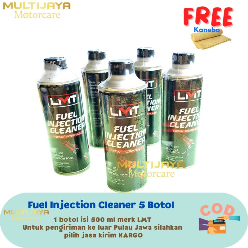 Paket 5 Cairan Pembersih Injeksi Motor @ 500 ml Fuel Injection Cleaner FIC