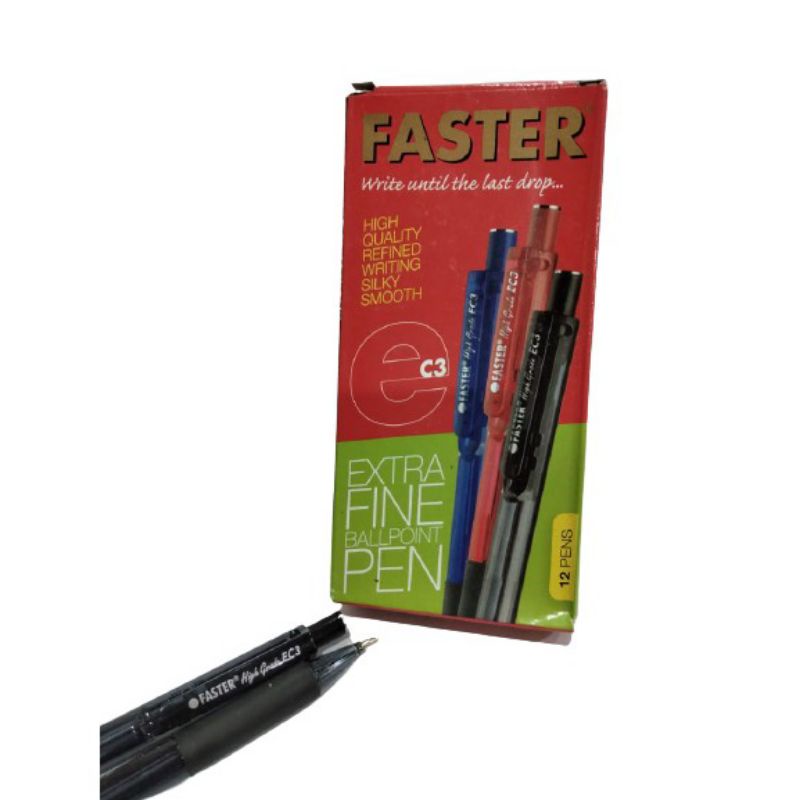 

Pulpen Faster EC3 Extra Fine Clikcer 0.7mm ( 1pak/12pcs )