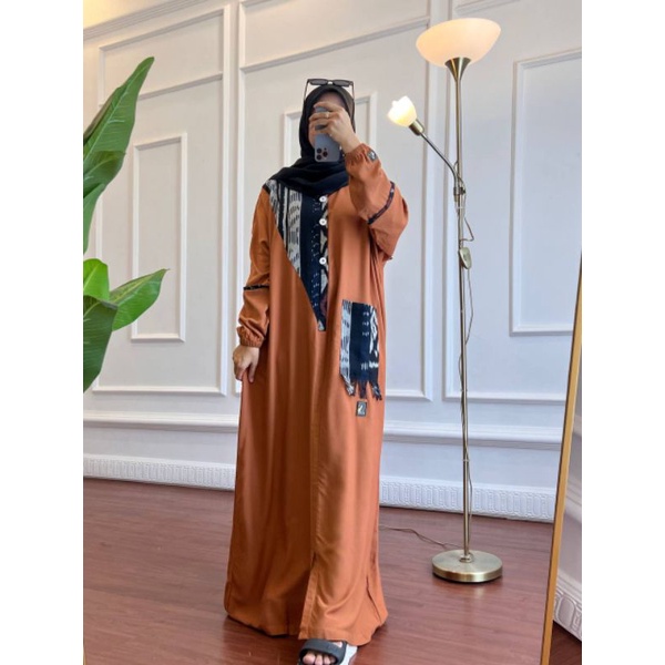 kaftan allsize coklat original ANJANI STORE