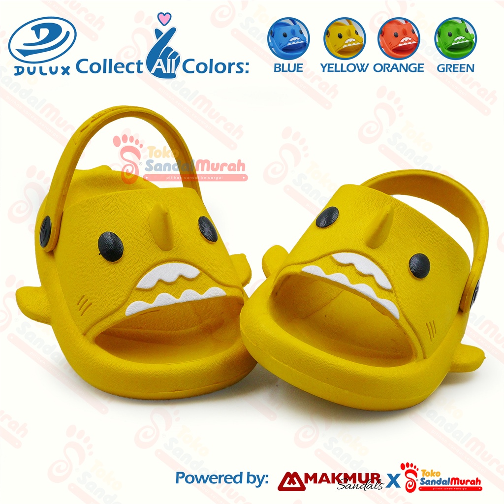 Toko Sandal Murah - Sandal Balita Tali Kancing Motif Baby Shark / Sandal Balita Unisex UK 20 - 25 / Sandal Balita Kekinian Nyaman Empuk / Sandal Balita Model Terbaru [ TK Sendal Murah M 01 CQ 086 ]