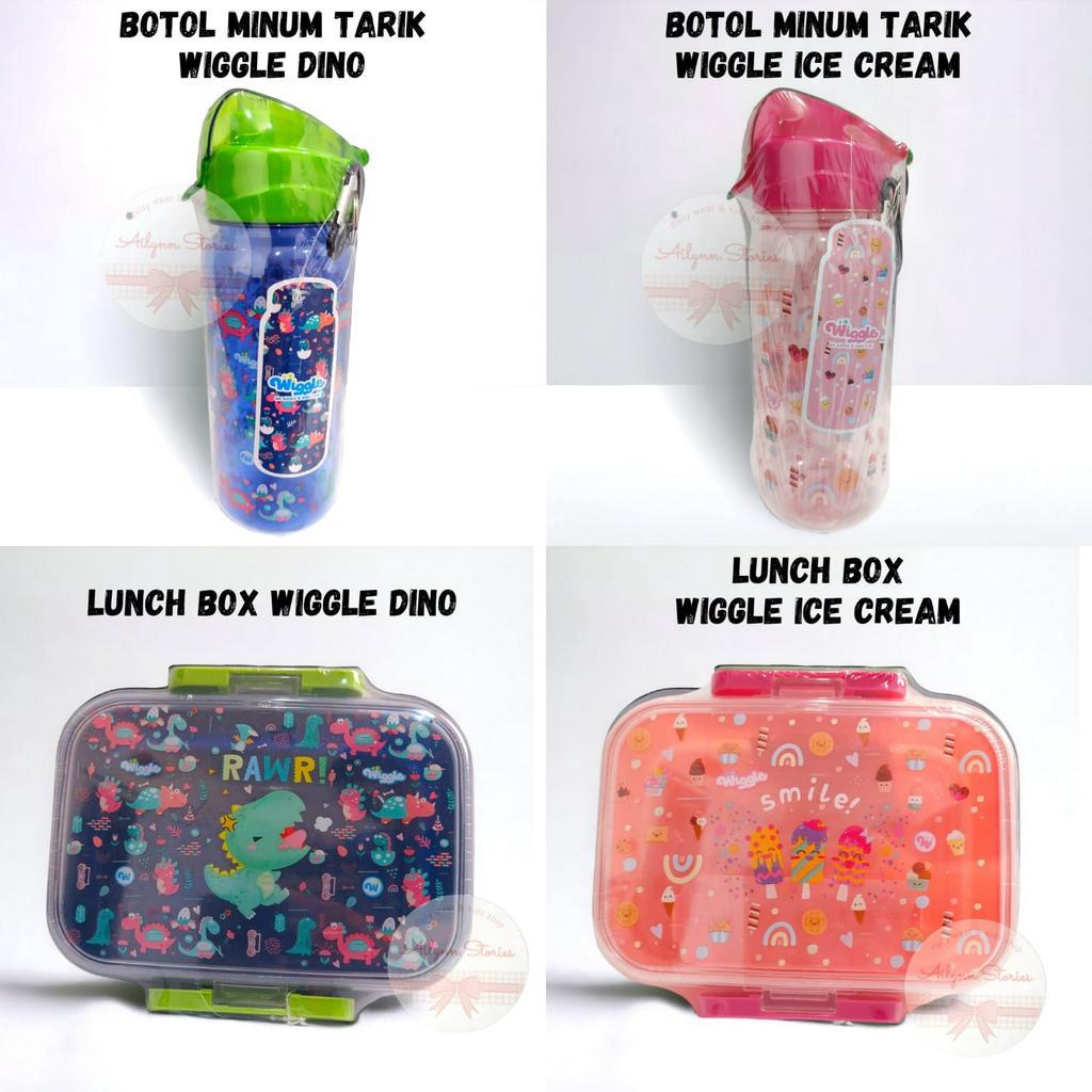 Botol Minum &amp; Tempat Makan / Lunch Box Anak Wiggle Technoplast 670ml - 750ml