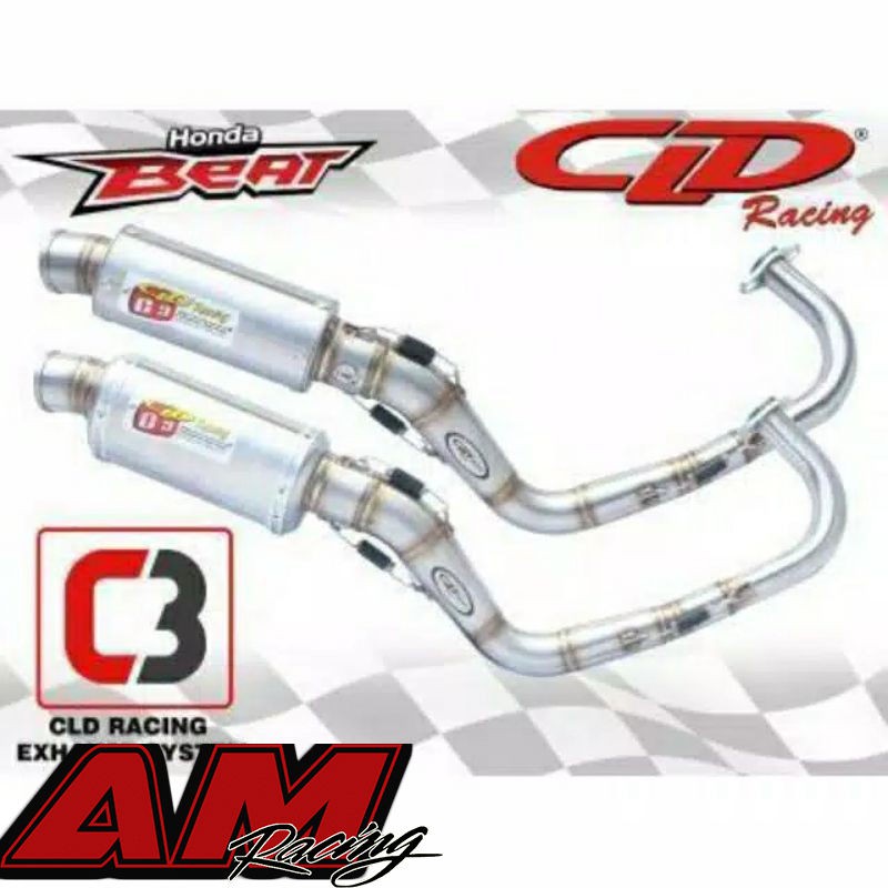 Knalpot CLD Racing Beat karbu Beat fi Scoopy type C3 Original