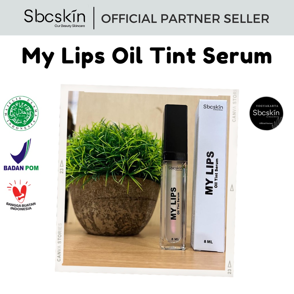 (COD) Sbcskin My Lips Oil Tint Serum (Lipstain Lipbalm Lipgloss)
