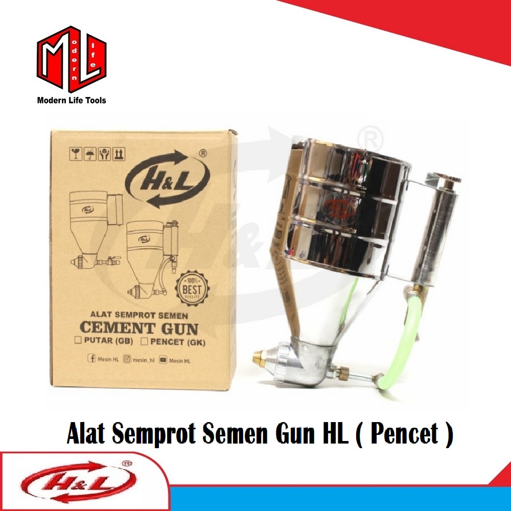 Alat Semprot Semen Gun Pencet HNL atau Cement Gun Pencet H&amp;L