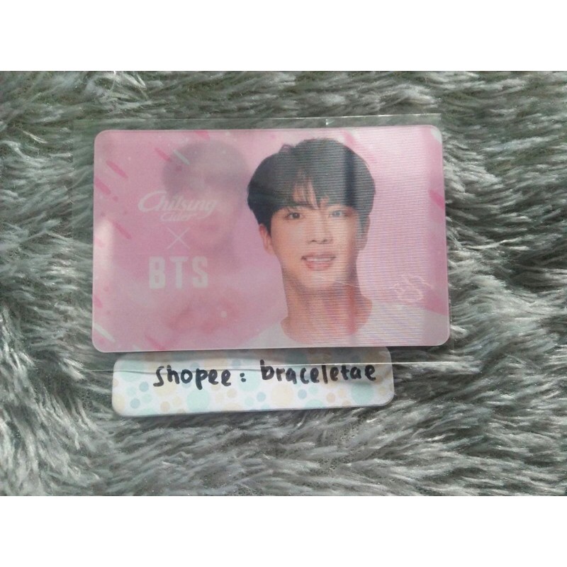 LENTICULAR PHOTOCARD JIN BTS X CHILSUNG OFFICIAL / PC LENTI CHILSUNG