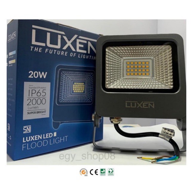 Lampu sorot tembak led 20 watt anti air garansi 1 tahun